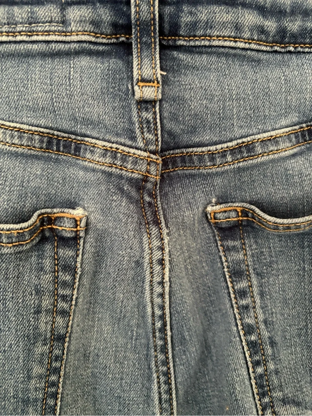 Rag & Bone Casey High Rise Ankle Flare Denim Blue Frayed Jeans Women’s 27